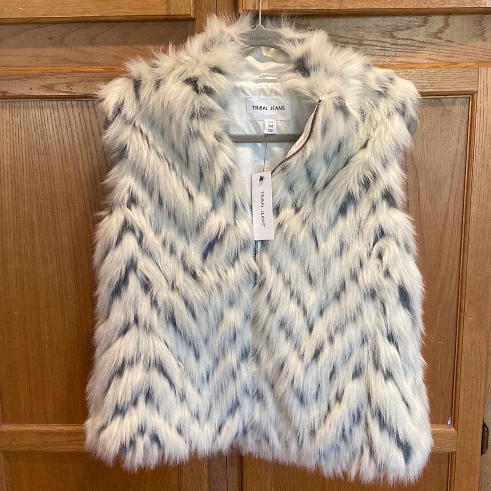 Tribal Jeans BNWT Furry Vest